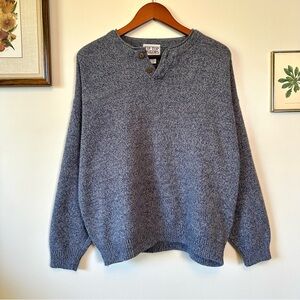 Vintage Tip Top Tailors Blue WashLong Sleeve Sweater Large